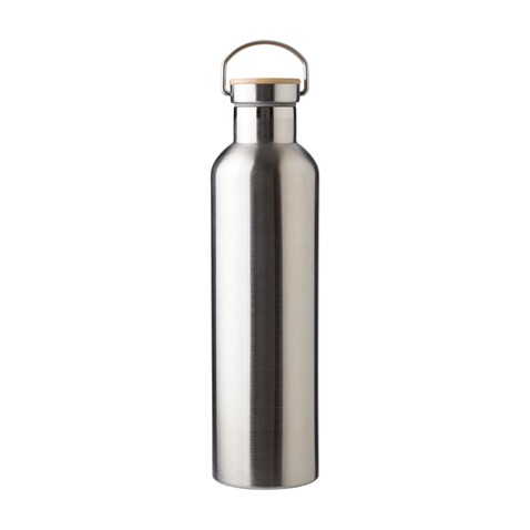 Doppelwandige Flasche Damien | 1 l – Silber bedrucken, Art.-Nr. 032999999_966256