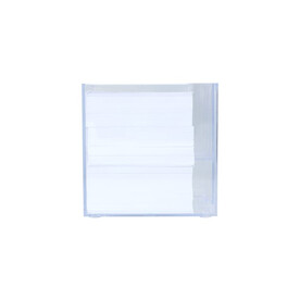 Notizzettel 10x10x10cm in Würfelbox mit Stifteköcher - Transparent bedrucken, Art.-Nr. LT91767-N0004