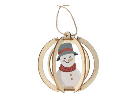 InSideOut Weihnachtsschmuck aus Holz 3er-Set - Natur bedrucken, Art.-Nr. LT57400-N0094