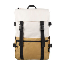 Rucksack Vayo 2-tone | Recycelt | Laptop 15&amp;quot; | 11 l – Khaki bedrucken, Art.-Nr. 013999999_1507530