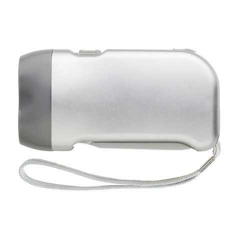 Solar-Taschenlampe Tristan – Silber bedrucken, Art.-Nr. 032999999_4532