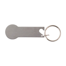 Schlüsselanhänger mit Flaschenöffner Gavin – Silber bedrucken, Art.-Nr. 032999999_739582