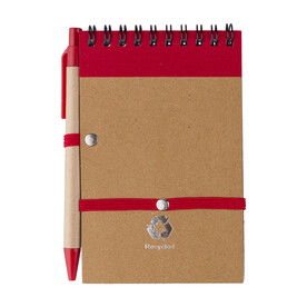 Notizbuch Emory | Liniert – Rot bedrucken, Art.-Nr. 008999999_5410