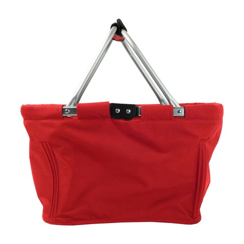 Picknickkorb Nadine | 600D | 20 l – Rot bedrucken, Art.-Nr. 008999999_6304
