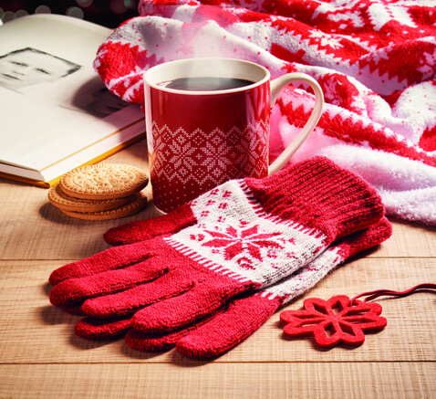 Winterliches Geschenkset - Rot bedrucken, Art.-Nr. CX1557-05