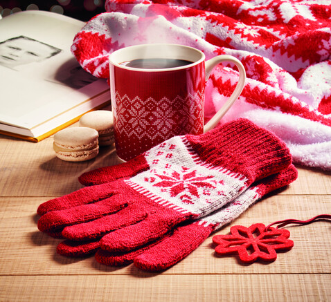 Winterliches Geschenkset - Rot bedrucken, Art.-Nr. CX1557-05