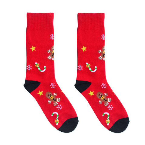 Weihnachtssocken M - Rot bedrucken, Art.-Nr. CX1574-05