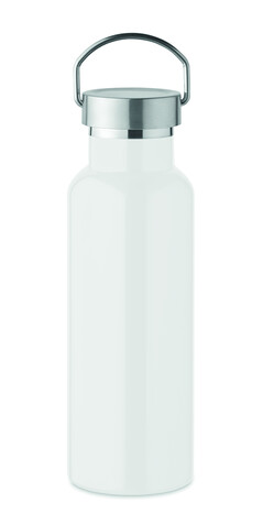 Doppelwandige Flasche 500 ml - Weiß bedrucken, Art.-Nr. MO2107-06