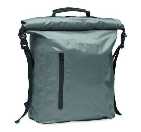 Rolltop-Tasche RPET - Steingrau bedrucken, Art.-Nr. MO2181-15