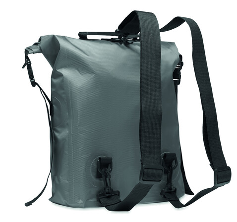 Rolltop-Tasche RPET - Steingrau bedrucken, Art.-Nr. MO2181-15