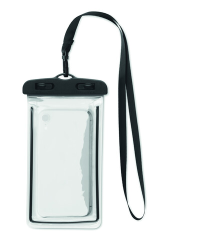 Wasserdichte Smartphone-Hülle - Schwarz bedrucken, Art.-Nr. MO2183-03