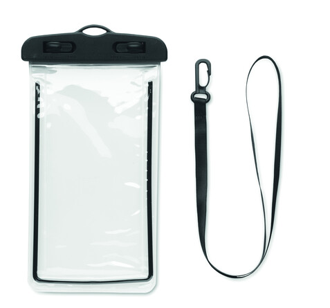 Wasserdichte Smartphone-Hülle - Schwarz bedrucken, Art.-Nr. MO2183-03