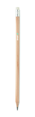 Bleistift mit Radiergummi - Holz bedrucken, Art.-Nr. MO2248-40 Bleistift mit Radiergummi - Holz bedrucken, Art.-Nr. MO2248-40