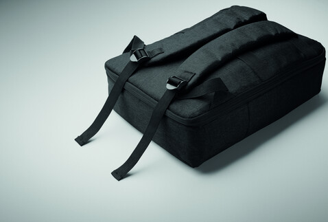 15" Laptop-Rucksack - Schwarz bedrucken, Art.-Nr. MO2305-03