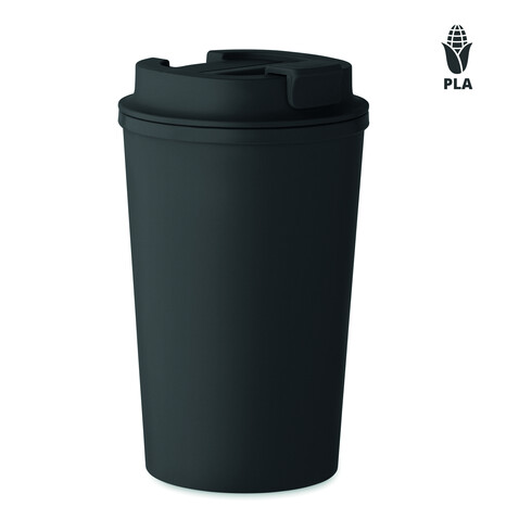 Doppelwandiger Becher 350 ml - Schwarz bedrucken, Art.-Nr. MO2310-03 Doppelwandiger Becher 350 ml - Schwarz bedrucken, Art.-Nr. MO2310-03