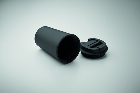 Doppelwandiger Becher 350 ml - Schwarz bedrucken, Art.-Nr. MO2310-03 Doppelwandiger Becher 350 ml - Schwarz bedrucken, Art.-Nr. MO2310-03