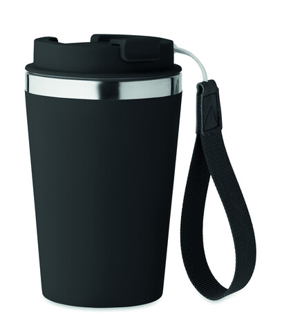 Doppelwandiger Trinkbecher 350 - Schwarz bedrucken, Art.-Nr. MO2317-03 Doppelwandiger Trinkbecher 350 - Schwarz bedrucken, Art.-Nr. MO2317-03