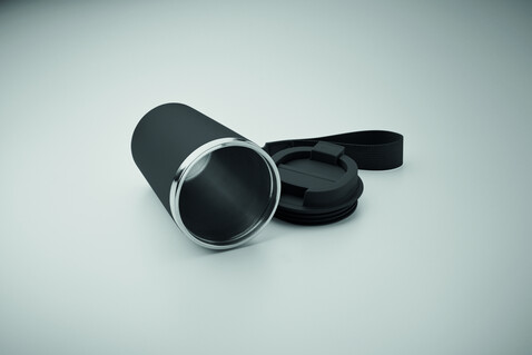 Doppelwandiger Trinkbecher 350 - Schwarz bedrucken, Art.-Nr. MO2317-03 Doppelwandiger Trinkbecher 350 - Schwarz bedrucken, Art.-Nr. MO2317-03