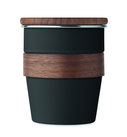 Einwandiger Becher 350 ml - Schwarz bedrucken, Art.-Nr. MO2322-03