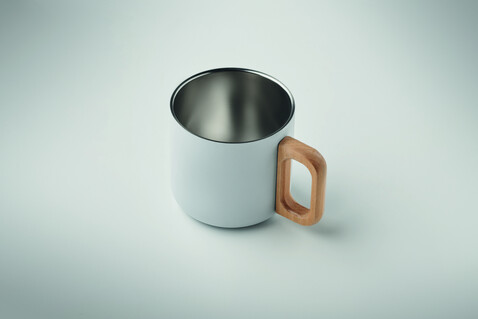Doppelwandiger Becher 350 ml - Weiß bedrucken, Art.-Nr. MO2325-06