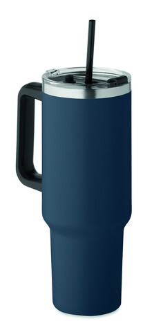 Doppelwandiger Trinkbecher - Marineblau bedrucken, Art.-Nr. MO2327-85