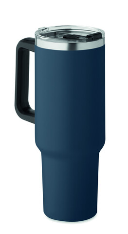 Doppelwandiger Trinkbecher - Marineblau bedrucken, Art.-Nr. MO2327-85