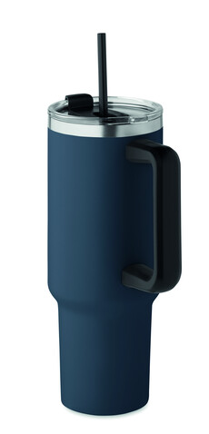 Doppelwandiger Trinkbecher - Marineblau bedrucken, Art.-Nr. MO2327-85