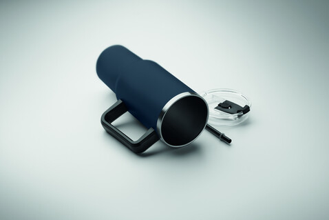 Doppelwandiger Trinkbecher - Marineblau bedrucken, Art.-Nr. MO2327-85