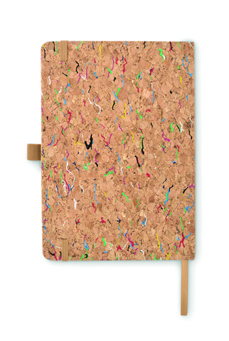 DIN A5 Notizbuch Kork - Beige bedrucken, Art.-Nr. MO2414-13