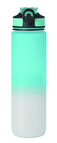Sport-Trinkflasche RPET 1L - Babyblau bedrucken, Art.-Nr. MO2489-66