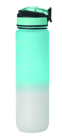 Sport-Trinkflasche RPET 1L - Babyblau bedrucken, Art.-Nr. MO2489-66