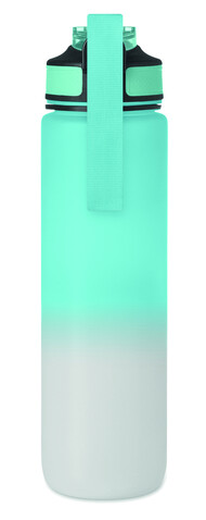 Sport-Trinkflasche RPET 1L - Babyblau bedrucken, Art.-Nr. MO2489-66