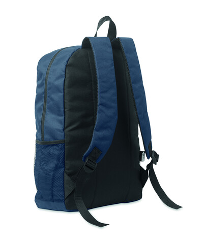 Rucksack 600D RPET Polyester - Marineblau bedrucken, Art.-Nr. MO2491-85