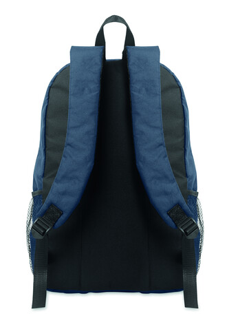 Rucksack 600D RPET Polyester - Marineblau bedrucken, Art.-Nr. MO2491-85