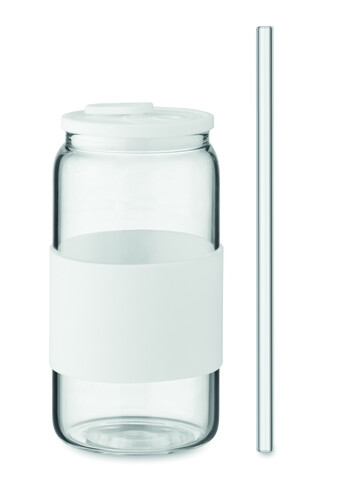 Trinkglas Borosilikat 550ml - Weiß bedrucken, Art.-Nr. MO2506-06