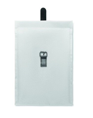 Kühltasche 600D RPET - Weiß bedrucken, Art.-Nr. MO2557-06