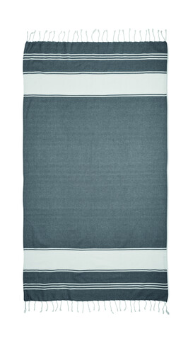 Strandtuch-Set - Blau bedrucken, Art.-Nr. MO2584-04 Strandtuch-Set - Blau bedrucken, Art.-Nr. MO2584-04