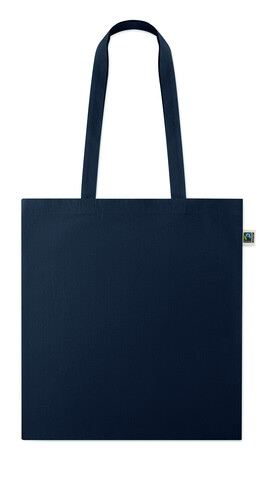 Einkaufstasche Fairtrade 180g - Blau bedrucken, Art.-Nr. MO2589-04