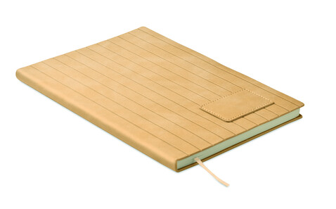 DIN A5 Smokey Notizbuch PU - Beige bedrucken, Art.-Nr. MO2663-13