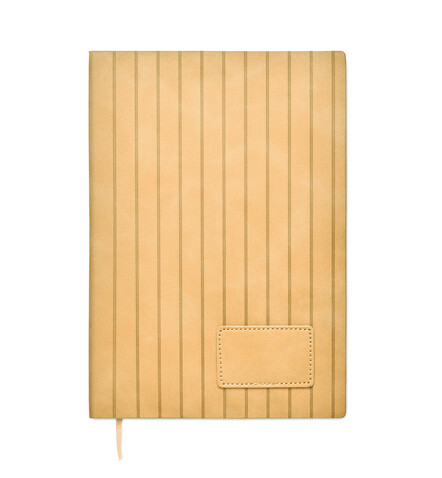 DIN A5 Smokey Notizbuch PU - Beige bedrucken, Art.-Nr. MO2663-13