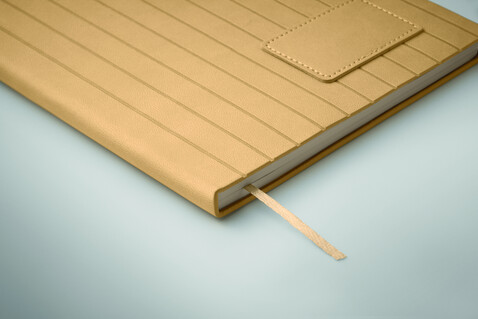 DIN A5 Smokey Notizbuch PU - Beige bedrucken, Art.-Nr. MO2663-13