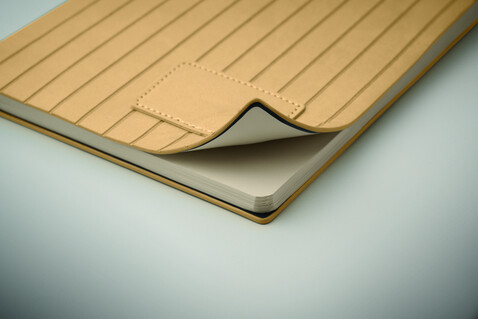 DIN A5 Smokey Notizbuch PU - Beige bedrucken, Art.-Nr. MO2663-13