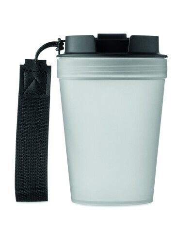 Einwandiger Becher 300 ml - Transparent Weiß bedrucken, Art.-Nr. MO2670-26 Einwandiger Becher 300 ml - Transparent Weiß bedrucken, Art.-Nr. MO2670-26
