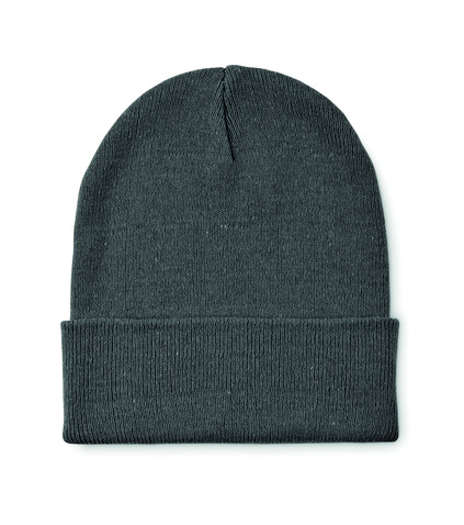 Beanie mit Bündchen - Steingrau bedrucken, Art.-Nr. MO2705-15
