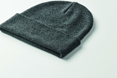 Beanie mit Bündchen - Steingrau bedrucken, Art.-Nr. MO2705-15