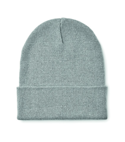 Beanie mit Bündchen - Grau bedrucken, Art.-Nr. MO2705-07