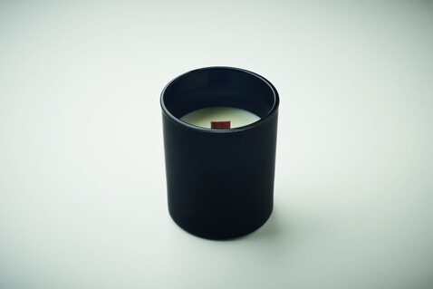 Kerze aus Pflanzenwachs 80 g - Schwarz bedrucken, Art.-Nr. MO2708-03 Kerze aus Pflanzenwachs 80 g - Schwarz bedrucken, Art.-Nr. MO2708-03