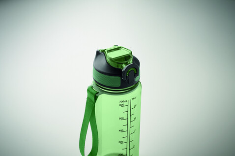Sport-Trinkflasche 700ml - Transparent Grün bedrucken, Art.-Nr. MO2792-24 Sport-Trinkflasche 700ml - Transparent Grün bedrucken, Art.-Nr. MO2792-24