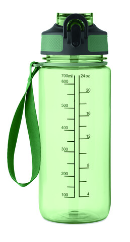 Sport-Trinkflasche 700ml - Transparent Grün bedrucken, Art.-Nr. MO2792-24 Sport-Trinkflasche 700ml - Transparent Grün bedrucken, Art.-Nr. MO2792-24