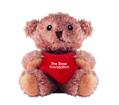 Teddybär mit Herz - Rot bedrucken, Art.-Nr. MO2802-05 Teddybär mit Herz - Rot bedrucken, Art.-Nr. MO2802-05
